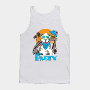 lets party dog Tank Top